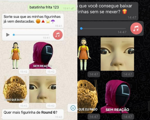 Aprenda como conseguir as figurinhas da série Round 6 no WhatsApp