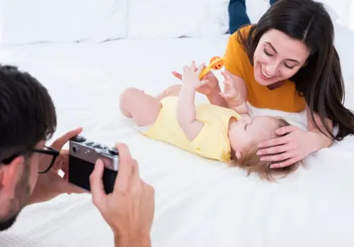 Aplicativo para editar fotos de recém-nascidos