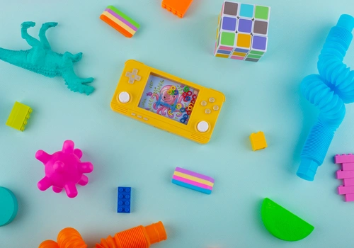 Objetos como: Brinquedos