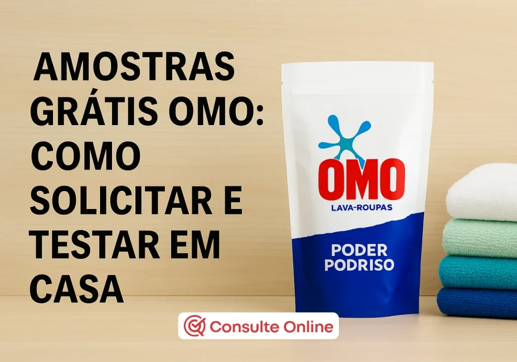 Amostras grátis OMO: Como solicitar e testar em casa - Consulte online
