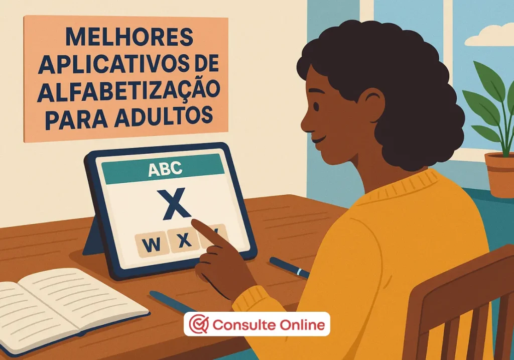 Aplicativo de Alfabetização para Adultos: Como estudar em casa - Consulte Online