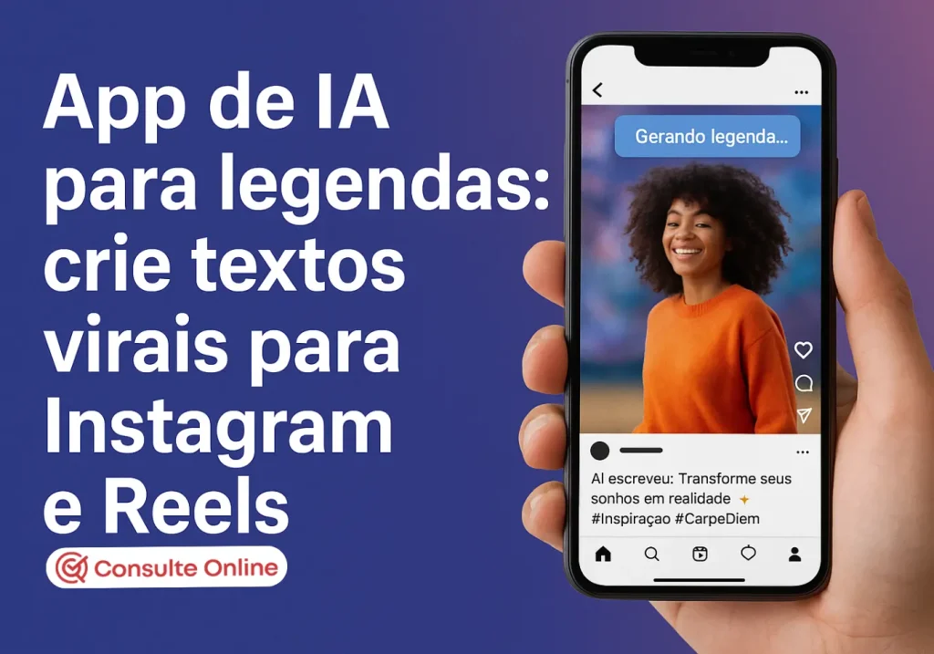 App de IA para legendas: Transforme suas postagens em virais - Consulte Online