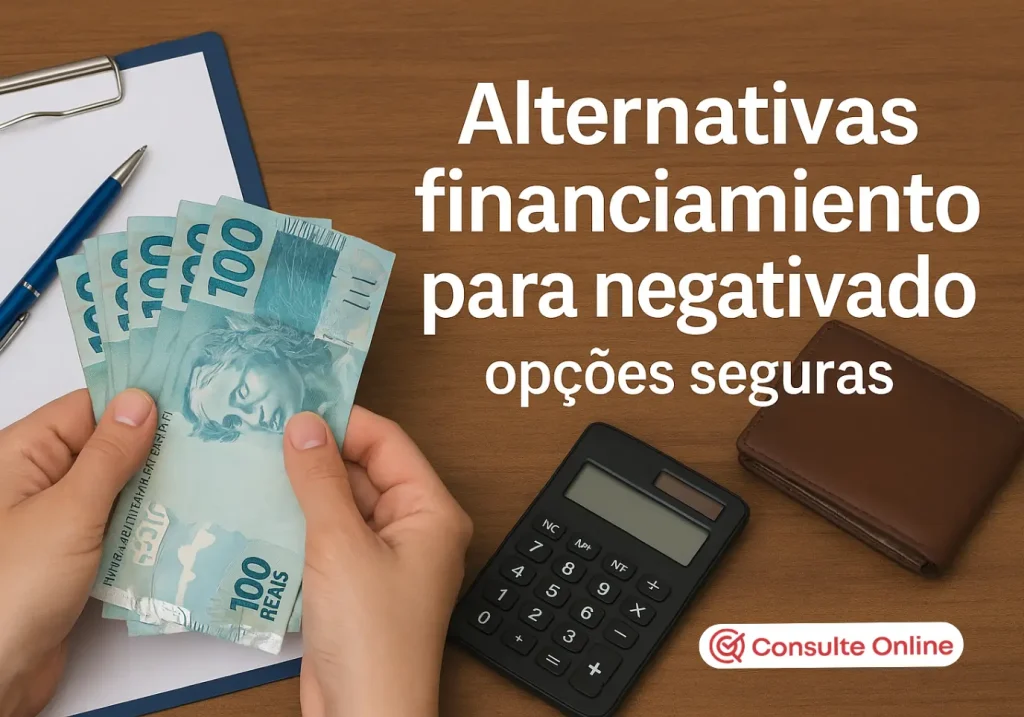 Alternativas de financiamento para negativado: opções seguras - Consulte Online