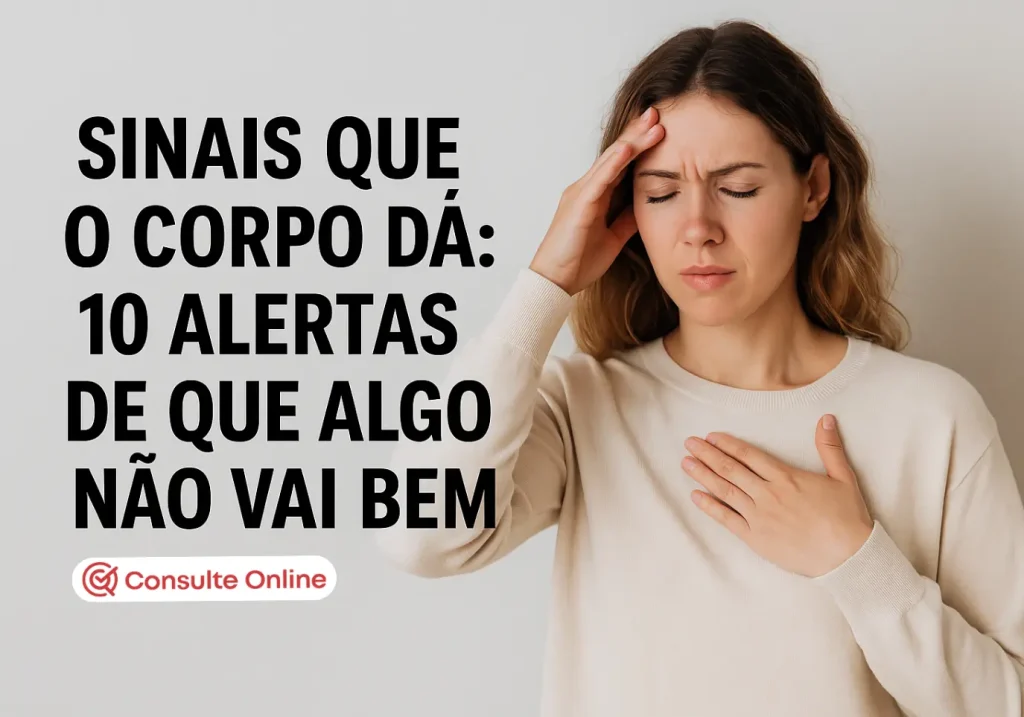 Sinais que o corpo dá: 10 alertas de que algo não vai bem - Consulte Online