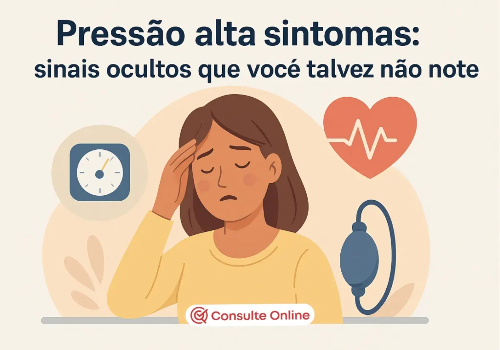 Pressão alta sintomas: sinais ocultos que você talvez não note - Consulte Online