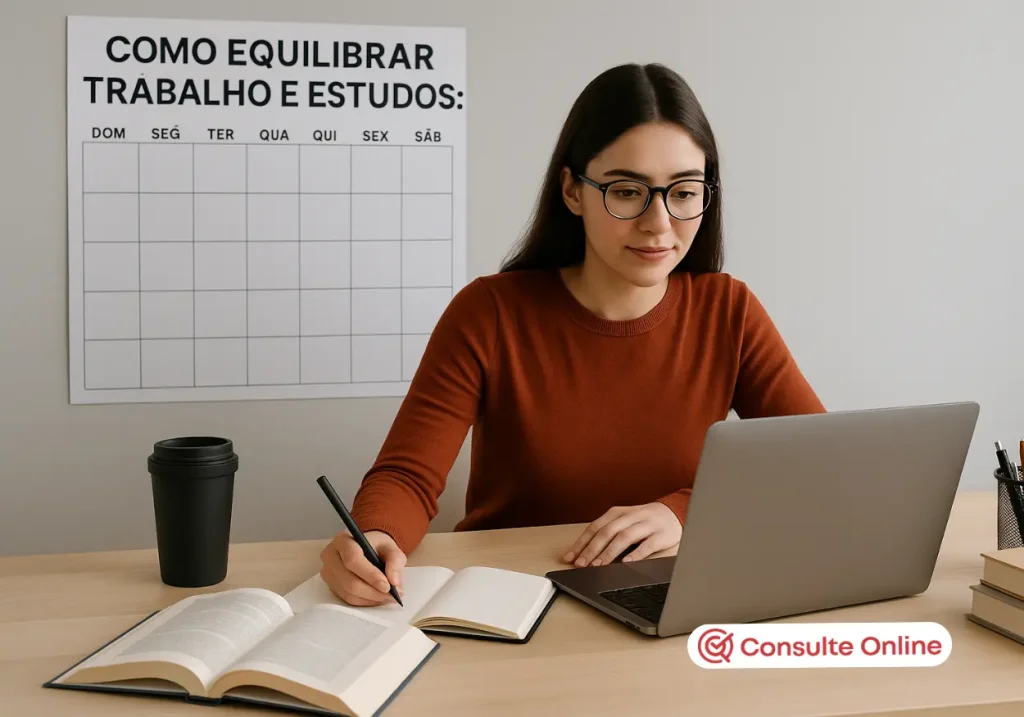 Como equilibrar trabalho e estudos: guia prático para o dia a dia - Consulte Online
