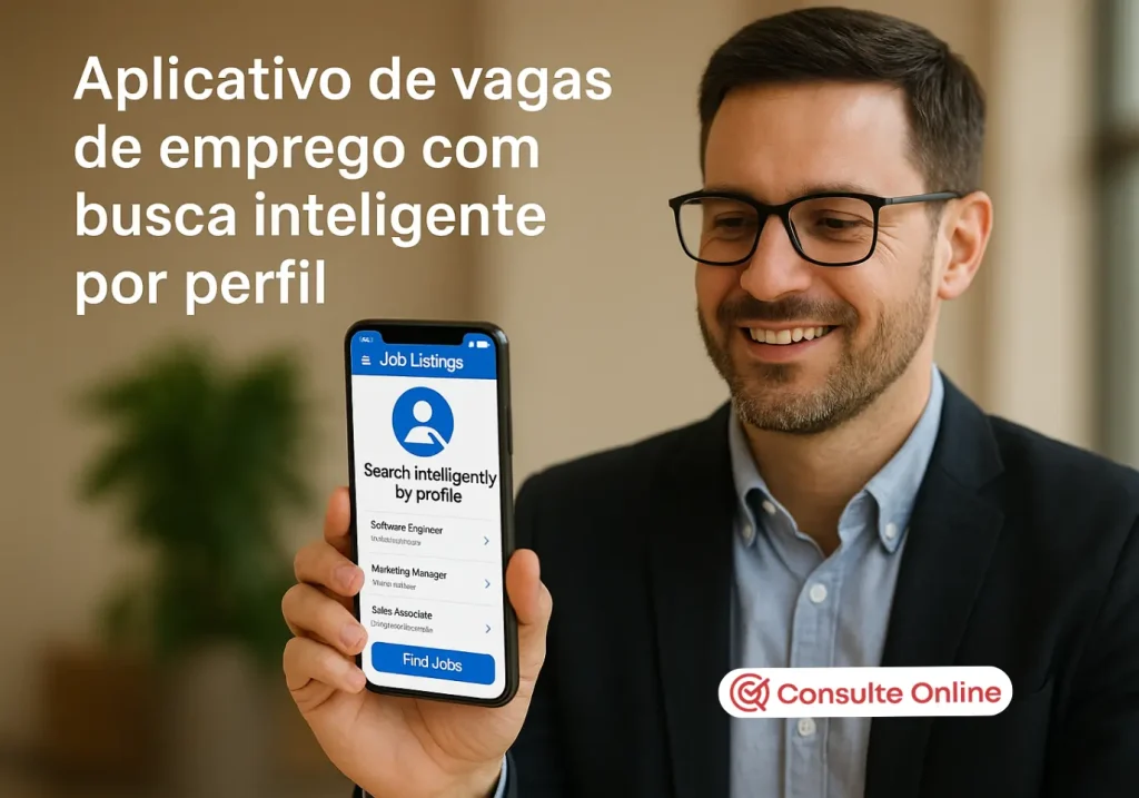 Aplicativo de vagas de emprego com busca inteligente por perfil - Consulte Online