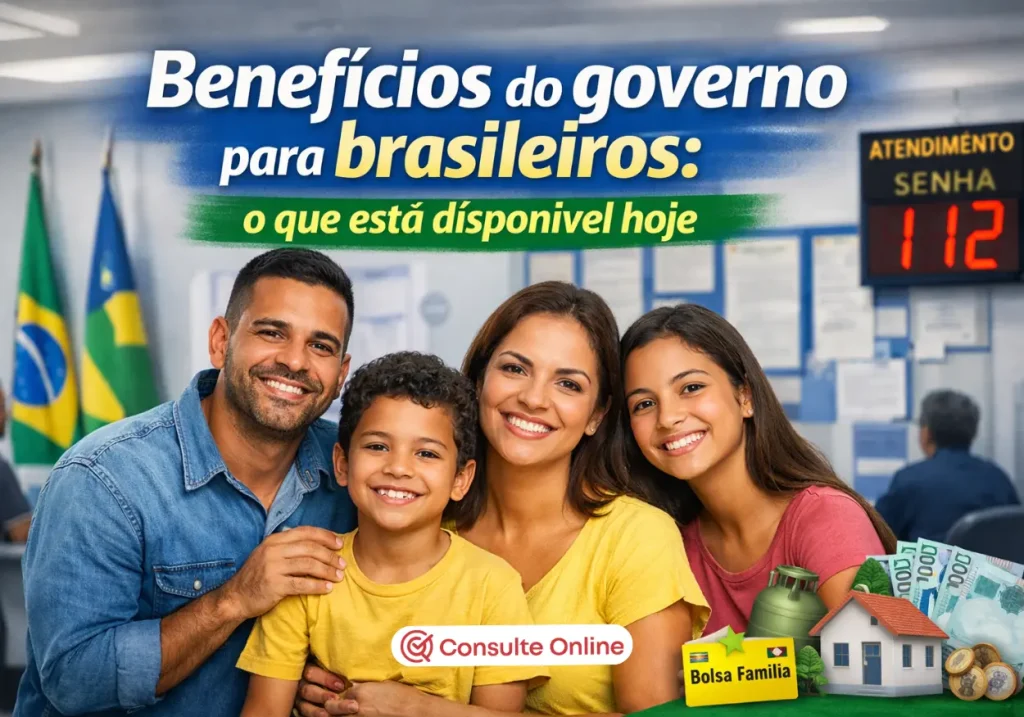 Benefícios do governo para brasileiros: o que está disponível hoje - Consulte Online