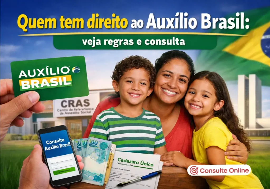 Quem tem direito ao Auxílio Brasil: veja regras e consulta - Consulte Online