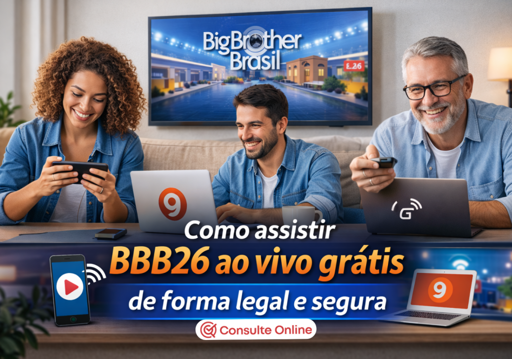 Assistir BBB26 ao vivo grátis de forma legal e segura - Consulte Online